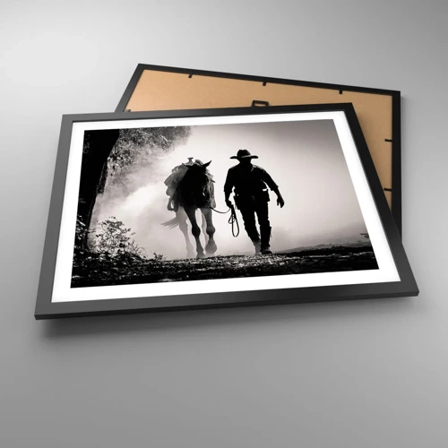 Poster in black frame - Texan Morning - 50x40 cm