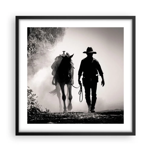 Poster in black frame - Texan Morning - 50x50 cm