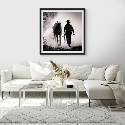 Poster in black frame - Texan Morning - 50x50 cm