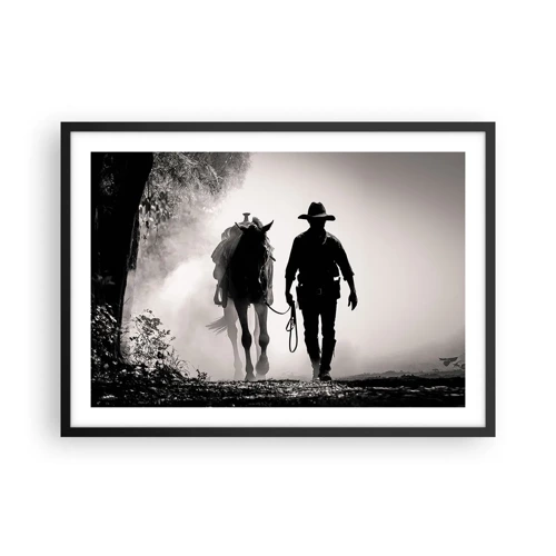 Poster in black frame - Texan Morning - 70x50 cm