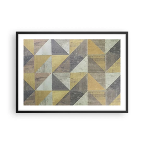 Poster in black frame - The Art. of Triangles - 70x50 cm