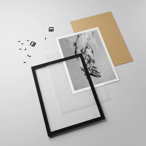 Poster in black frame - The Beginning… - 50x70 cm