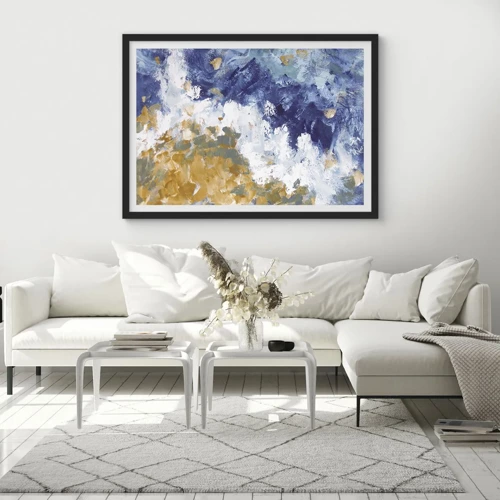 Poster in black frame - The Dance of Elements - 100x70 cm