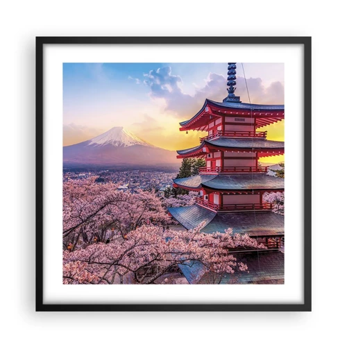 Poster in black frame - The Essence of Japanese Spirit - 50x50 cm