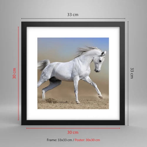 Poster in black frame - The Most Beautiful Arabic Tale - 30x30 cm