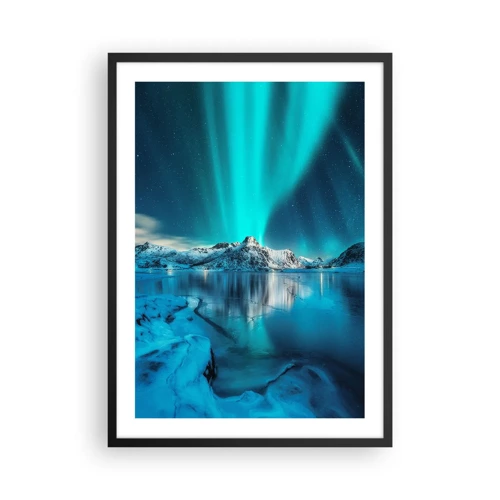 Poster in black frame - The Night of Light - 50x70 cm