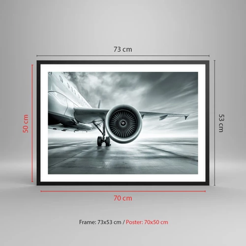 Poster in black frame - There Is Power! - 70x50 cm