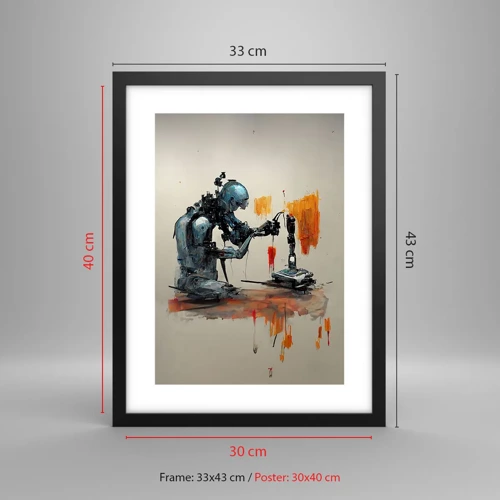 Poster in black frame - This Is Tomorrow - 30x40 cm