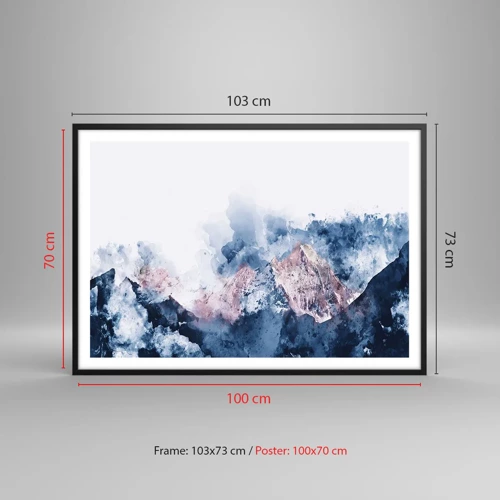 Poster in black frame - Those Summits! - 100x70 cm