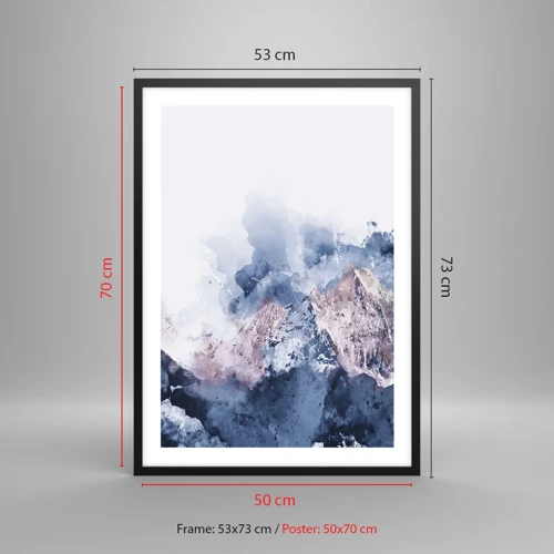 Poster in black frame - Those Summits! - 50x70 cm