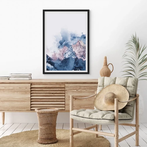 Poster in black frame - Those Summits! - 50x70 cm