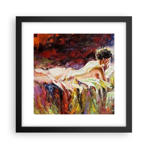 Poster in black frame - Thoughtful Venus - 30x30 cm