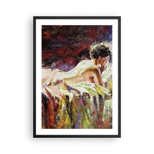 Poster in black frame - Thoughtful Venus - 50x70 cm