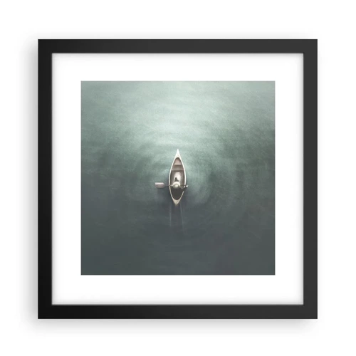 Poster in black frame - Through Moon Lake - 30x30 cm