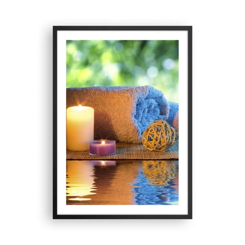 Poster in black frame - Time for the Body - 50x70 cm