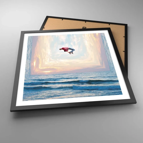 Poster in black frame - To Another Dimension - 50x50 cm