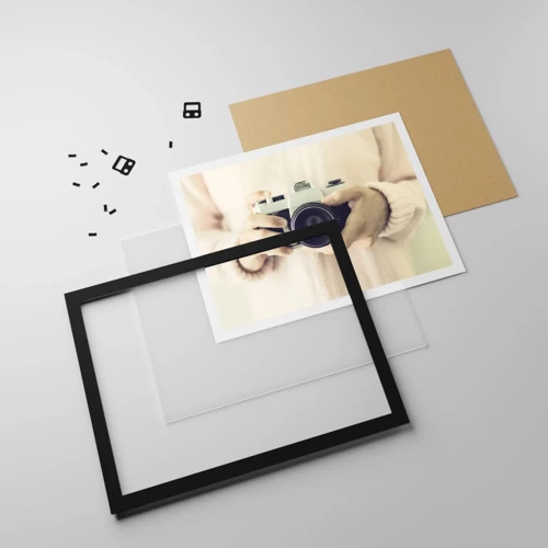 Poster in black frame - To Know More… - 40x30 cm