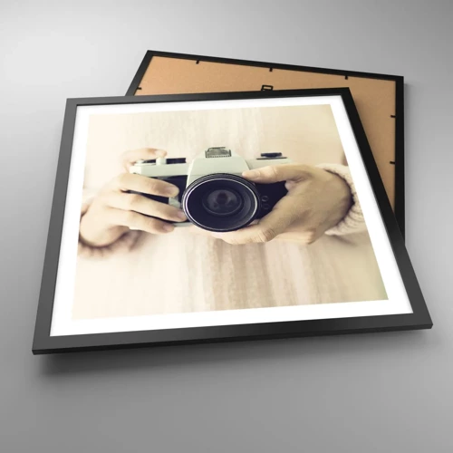 Poster in black frame - To Know More… - 50x50 cm