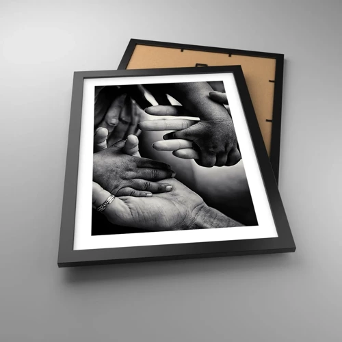 Poster in black frame - To be a Man - 30x40 cm