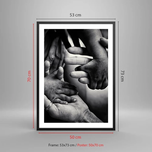 Poster in black frame - To be a Man - 50x70 cm