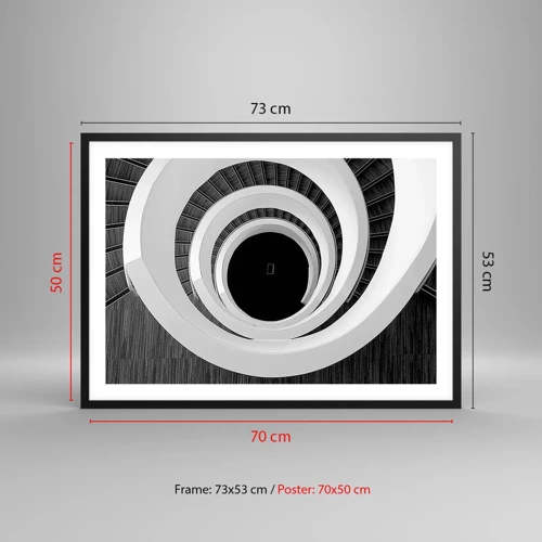 Poster in black frame - To the Point of the Matter - 70x50 cm