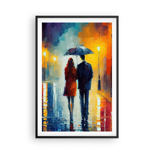 Poster in black frame - Together - Colourful Night - 61x91 cm