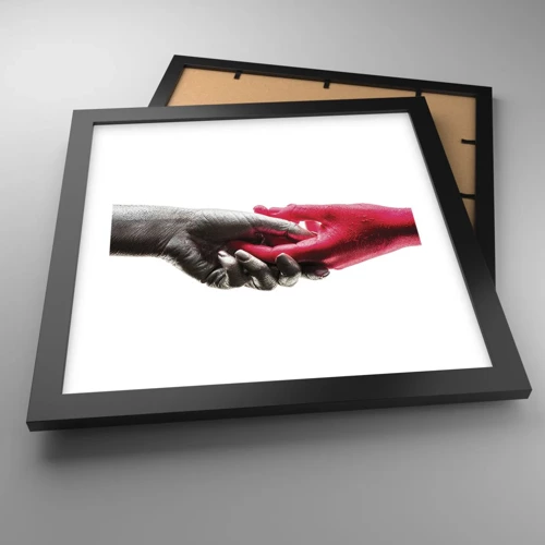 Poster in black frame - Together, although Different - 30x30 cm