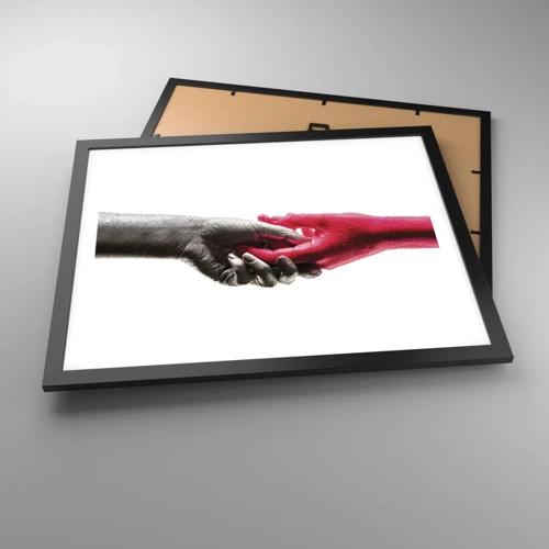 Poster in black frame - Together, although Different - 50x40 cm