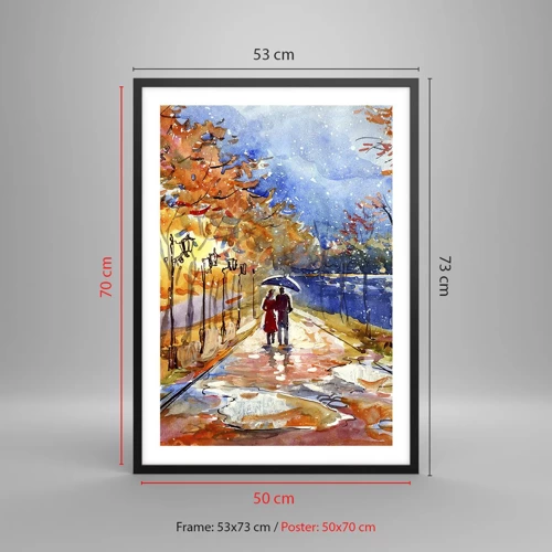 Poster in black frame - Together to the Limit of Time  - 50x70 cm