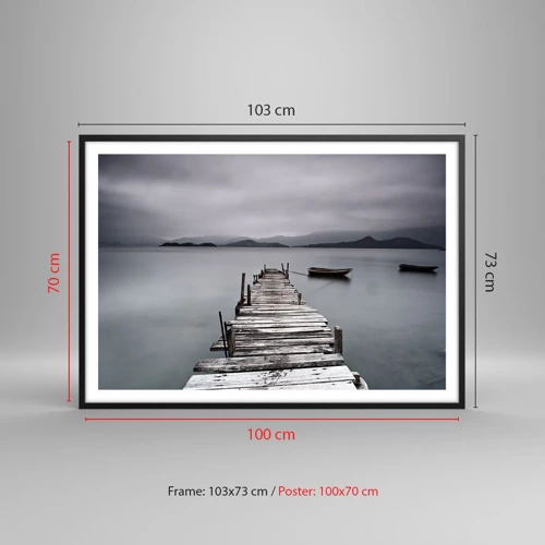 Poster in black frame - Tomorrow You Can Go - 100x70 cm