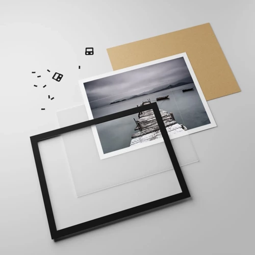 Poster in black frame - Tomorrow You Can Go - 100x70 cm