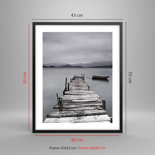 Poster in black frame - Tomorrow You Can Go - 40x50 cm