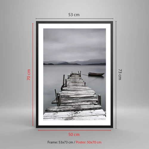 Poster in black frame - Tomorrow You Can Go - 50x70 cm