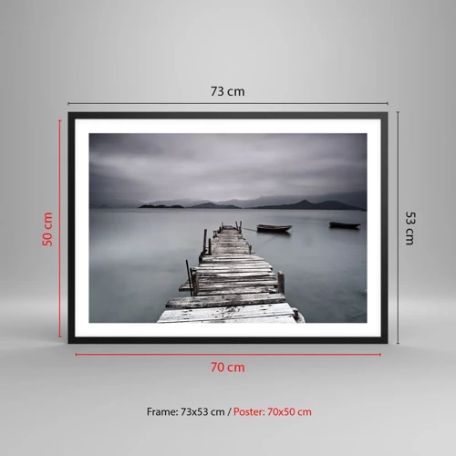 Poster in black frame - Tomorrow You Can Go - 70x50 cm