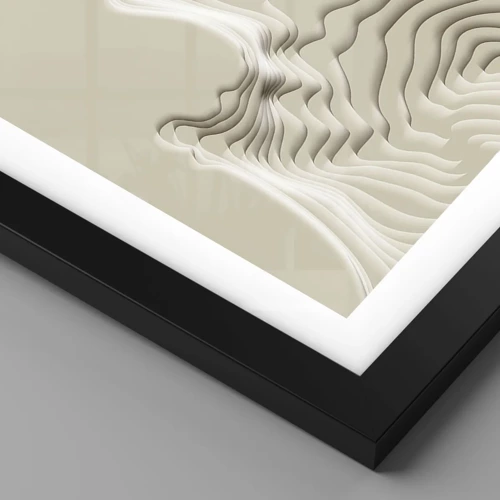 Poster in black frame - Topography of Art. - 50x70 cm