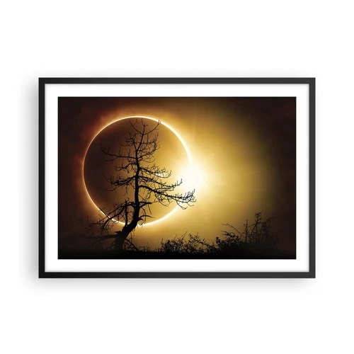 Poster in black frame - Total Eclipse - 70x50 cm