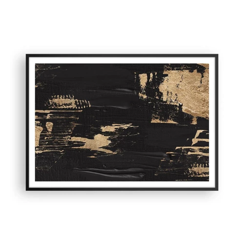 Poster in black frame - Touch Mark - 100x70 cm