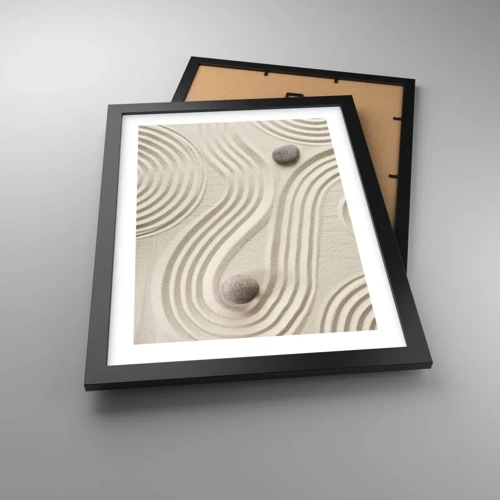 Poster in black frame - Touch of Warmth - 30x40 cm