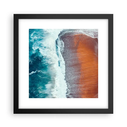 Poster in black frame - Touch of the Ocean - 30x30 cm