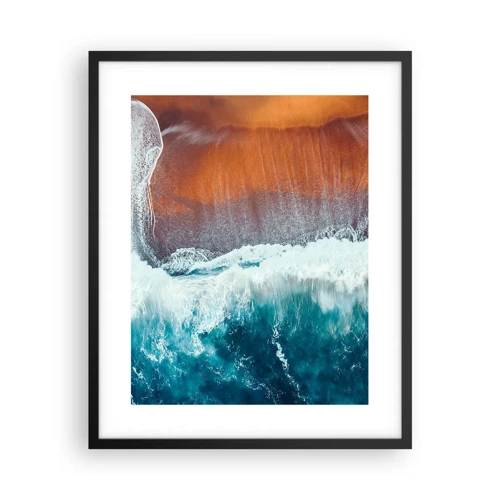 Poster in black frame - Touch of the Ocean - 40x50 cm