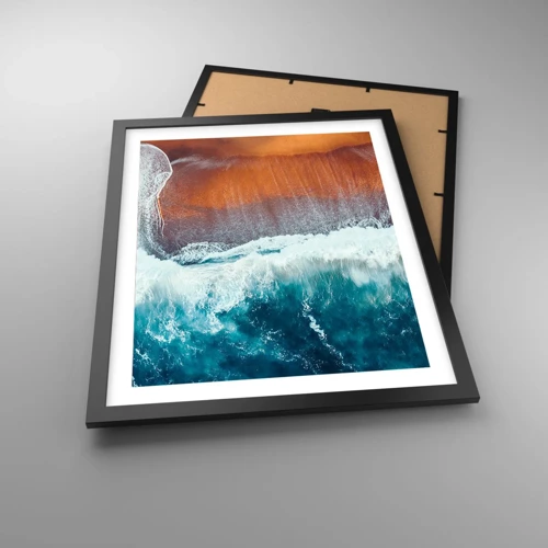 Poster in black frame - Touch of the Ocean - 40x50 cm