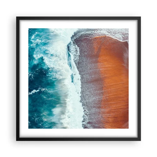 Poster in black frame - Touch of the Ocean - 50x50 cm