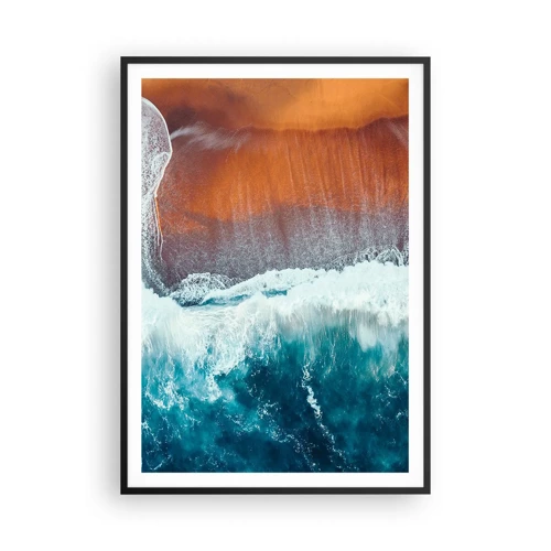 Poster in black frame - Touch of the Ocean - 70x100 cm