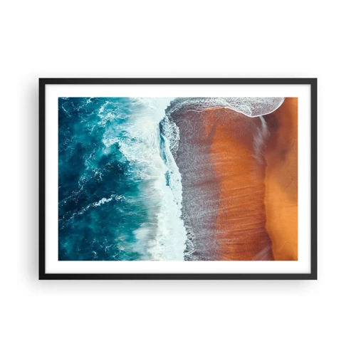 Poster in black frame - Touch of the Ocean - 70x50 cm