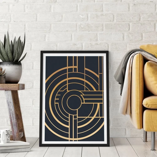 Poster in black frame - Tour of Things - 30x40 cm