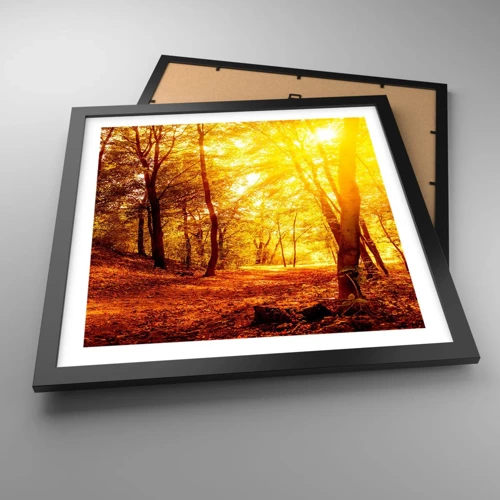 Poster in black frame - Towards Golden Plain - 40x40 cm