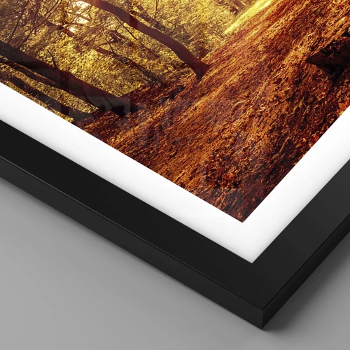 Poster in black frame - Towards Golden Plain - 70x100 cm