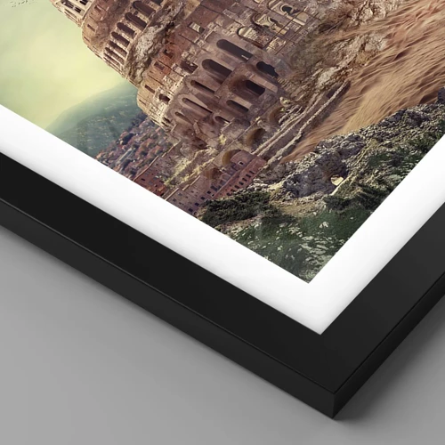 Poster in black frame - Tower of Babel - 50x70 cm