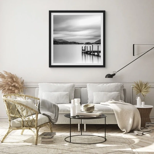 Poster in black frame - Tranquility and Power - 30x30 cm