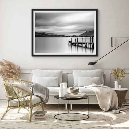 Poster in black frame - Tranquility and Power - 70x50 cm